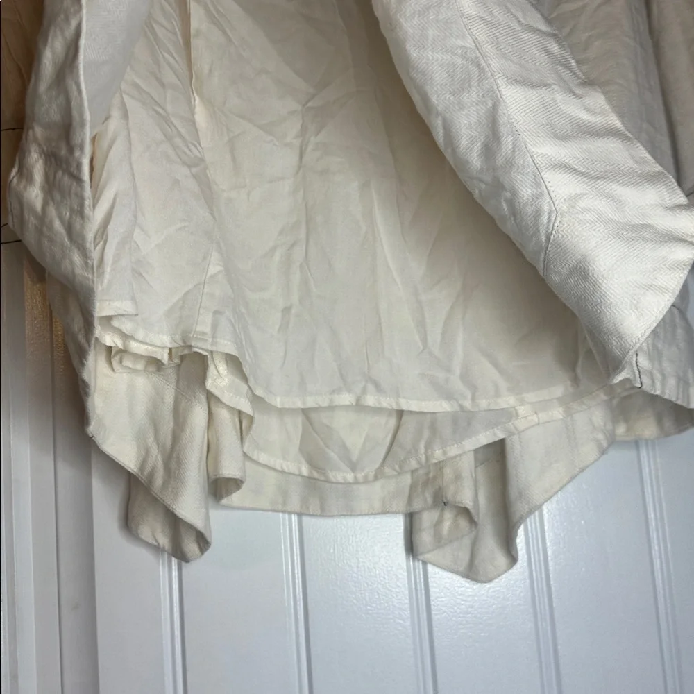 Free People RARE Size Medium Cream and‎ Black Embroidered Tunic Dress